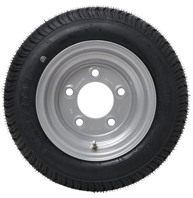 Load Star Compleet aanhanger wiel - 18x8.00-10 | 195/50B10 - steekmaat: 5x140 - draagvermogen: 750 kg - naafdiameter: 94 mm  - 10PR