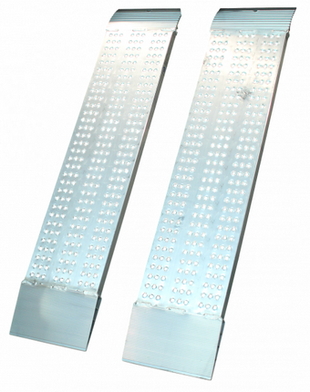 Metalmec Set oprijplaten - aluminium - recht 2132 kg (200x31,5x5,5 cm) aluminium