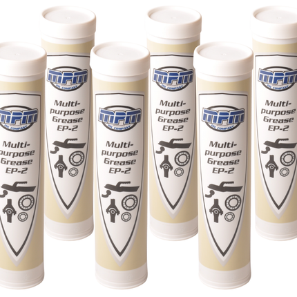 MPM Set van 6 vetpatronen EP2 - 400 gram - universeel - MPM