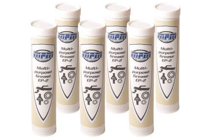 MPM Set van 6 vetpatronen EP2 - 400 gram - universeel - MPM