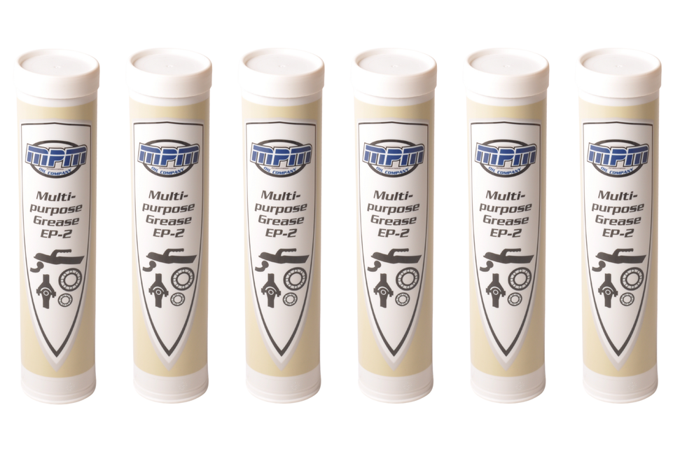 MPM Set van 6 vetpatronen EP2 - 400 gram - universeel - MPM