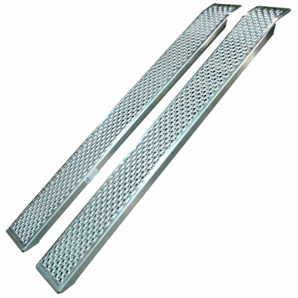 Novio Set oprijplaten - aluminium - recht 400 kg (150x20 cm)
