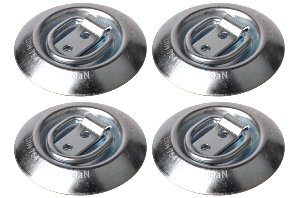 Novio Verzonken vloerring rond - maximale belasting 250 daN - set van 4 stuks