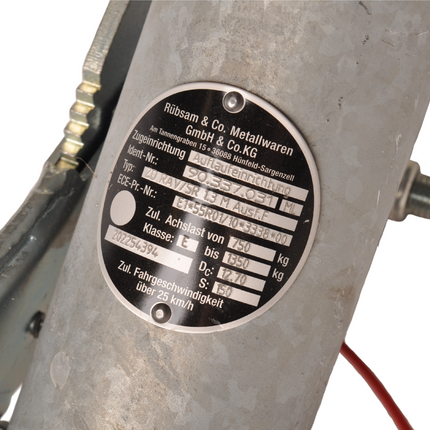 Peitz Peitz oplooprem aanhanger - PAV/SR1.3 - maximaal trekvermogen: 1300 kg - korte slag