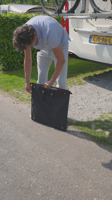 Lading waarschuwingsbord 50x50 cm - aluminium