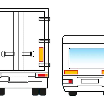 ProPlus 2 stuks markeringsstickers - 56x20 cm - extreem duurzaam