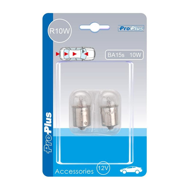 ProPlus 2x bol bajonet - 12V - 10W - BA15s