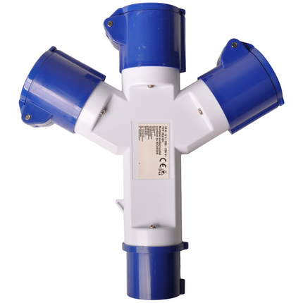 ProPlus CEE 3-weg splitter, camping stekker splitter 16A
