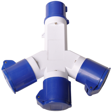 ProPlus CEE 3-weg splitter, camping stekker splitter 16A