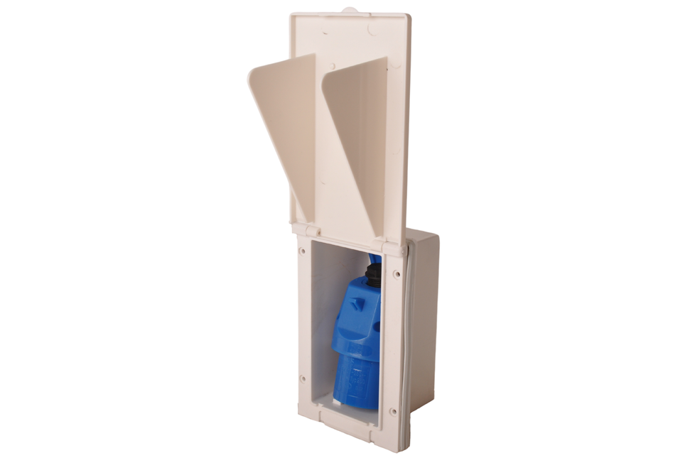 ProPlus CEE inbouwstekker - rechthoekig - 160x100 mm - wit