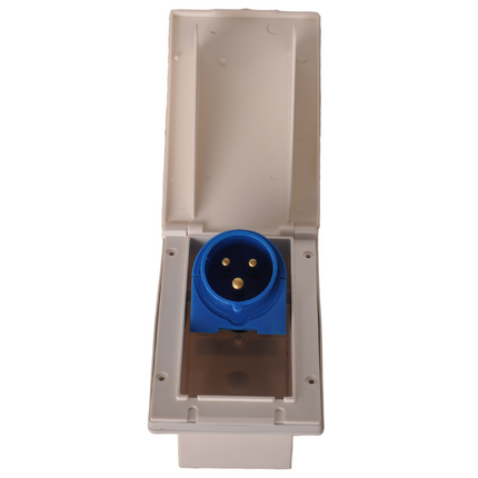 ProPlus CEE inbouwstekker - rechthoekig - 160x100 mm - wit