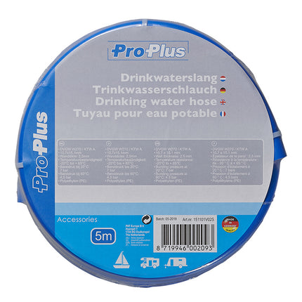 ProPlus Drinkwaterslang blauw - 5 meter - 10x15 mm