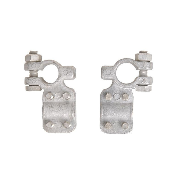 ProPlus Multifunctionele accupoolklemmen - 12 - 24V - (-) is 17,5 mm - (+) is 19 mm