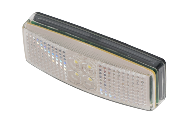 ProPlus Rechthoekige zijmarkeringslamp - witte markeringslamp - losse draad aansluiting - LED