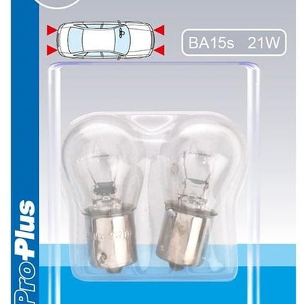 ProPlus Set van 2 lampjes, Bol Bajonet 15D 12V 21W