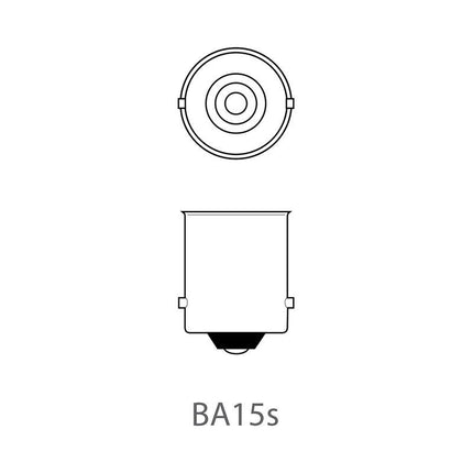 ProPlus Set van 2 lampjes Oranje , Bol Bajonet 12V 21/W ( Oranje knipperlicht)