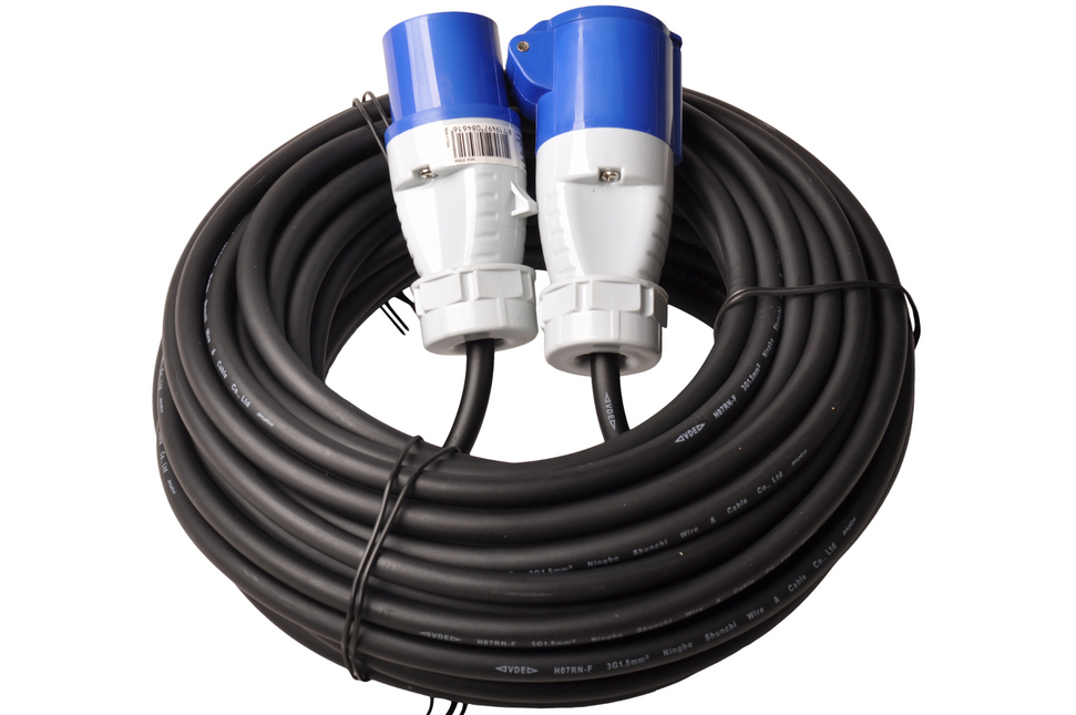 ProPlus Verlengkabel 20 Mtr CEE neopreen kabel 1,5mm