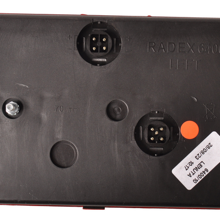 Radex Radex 6400 Links 200x140x52 mm voorzien van connector aansluiting