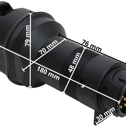 SECORÜT Spanningsverlager van 24 naar 12 Volt - 13 polige stekkerdoos