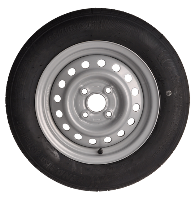 Security Compleet aanhanger wiel - 165/70R13 - steekmaat: 4x100 - draagvermogen: 437kg - naafdiameter: 57 mm