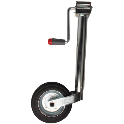 Simol Premium Neuswiel 48 mm met zijslinger en rubber wiel op stalen velg