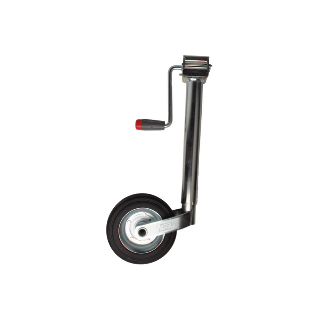 Simol Premium Neuswiel 48 mm met zijslinger en rubber wiel op stalen velg
