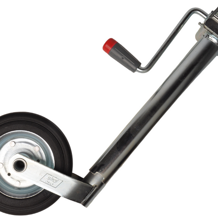 Simol Premium Neuswiel 48 mm met zijslinger en rubber wiel op stalen velg