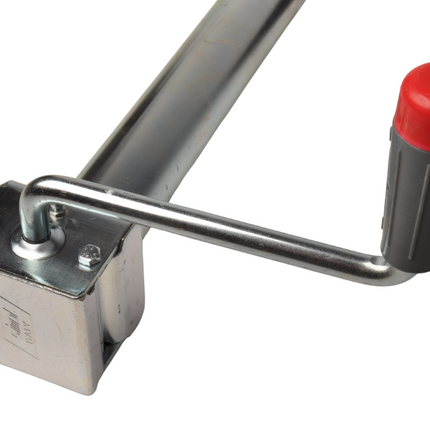 Simol Premium Neuswiel 48 mm met zijslinger en rubber wiel op stalen velg