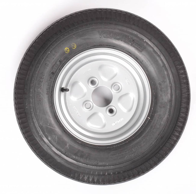 Vredestein Compleet Vredestein wiel - 5.00-10 band + velg - opel steek: 4x100 - draagvermogen 450 kg - 6PR - naafdiameter 60 mm