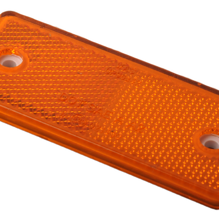 WAS Oranje/gele reflector 96x42 mm - zelfklevend & opschroefbaar - 4 stuks