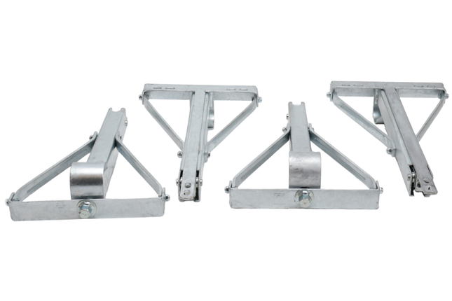 Winterhoff Set van 4 Winterhoff uitdraaisteunen - maximaal draagvermogen: 450 kg