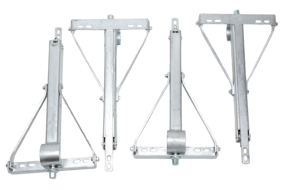 Winterhoff Set van 4 Winterhoff uitdraaisteunen - maximaal draagvermogen: 450 kg