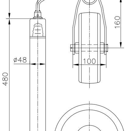 Winterhoff Winterhoff Neuswiel - rond 48 mm - kogeldrukmeter