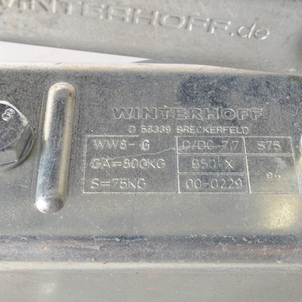 Winterhoff Winterhoff V-dissel - koker 50 mm - 800 kg - ongeremde koppeling
