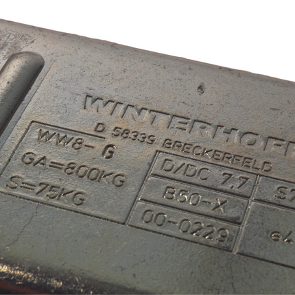 Winterhoff Winterhoff WW8-G - koker 60 mm - 800 kg - ongeremde koppeling