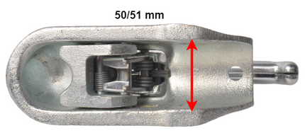 Winterhoff Winterhoff/Albe EM300RB - rond 50/51 mm - 3000 kg - M12/M14 - geremde koppeling